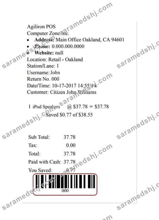 AGILIRON POS payment check